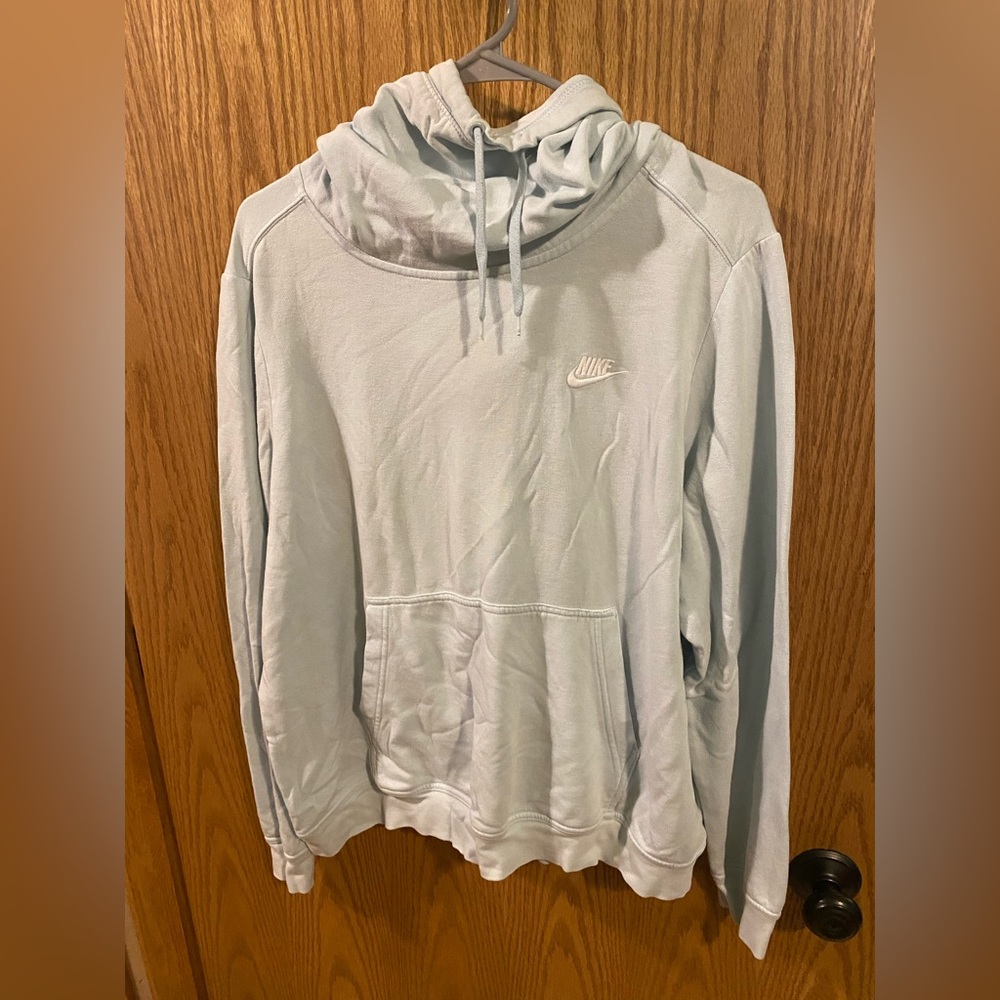 Light Blue Women’s XL Cowell Neck Nike Hoodie